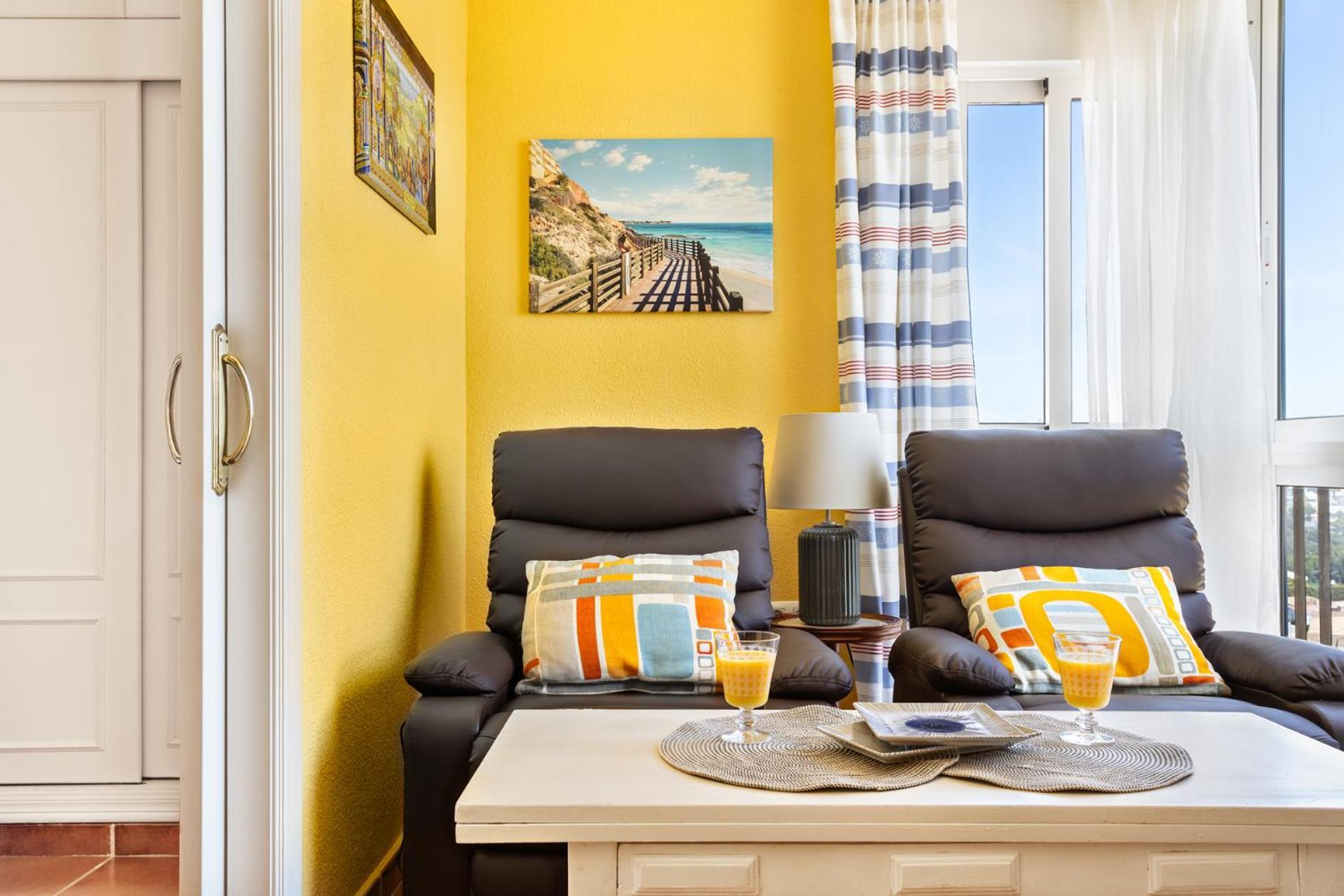 Cosy, Seaview Apartment, Close To Beach And Bars -Edificio Rhin 坎波阿莫 外观 照片